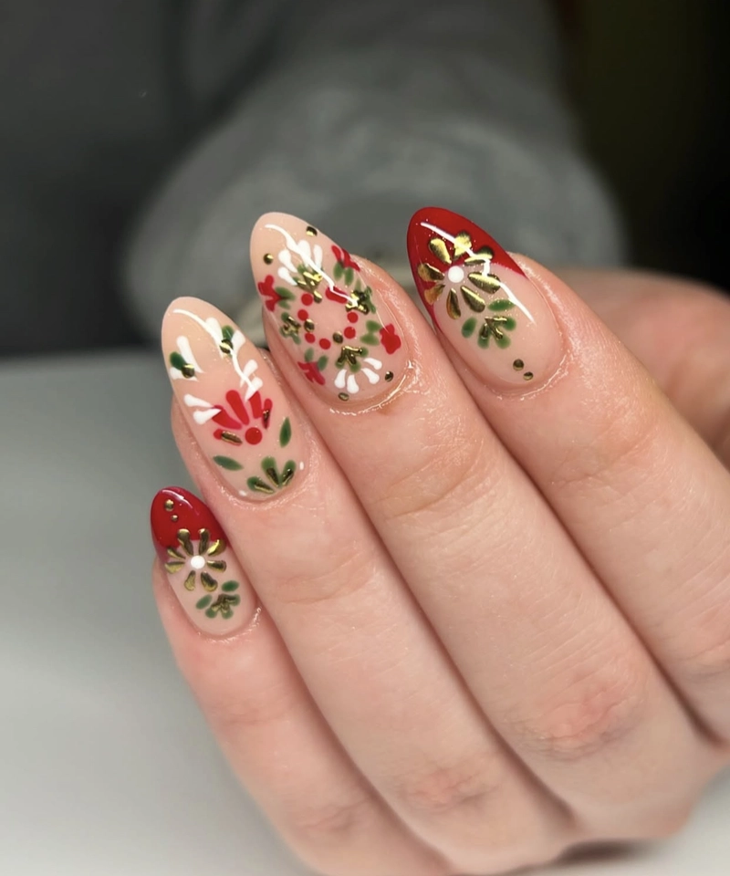 mẫu móng tay noel đẹp