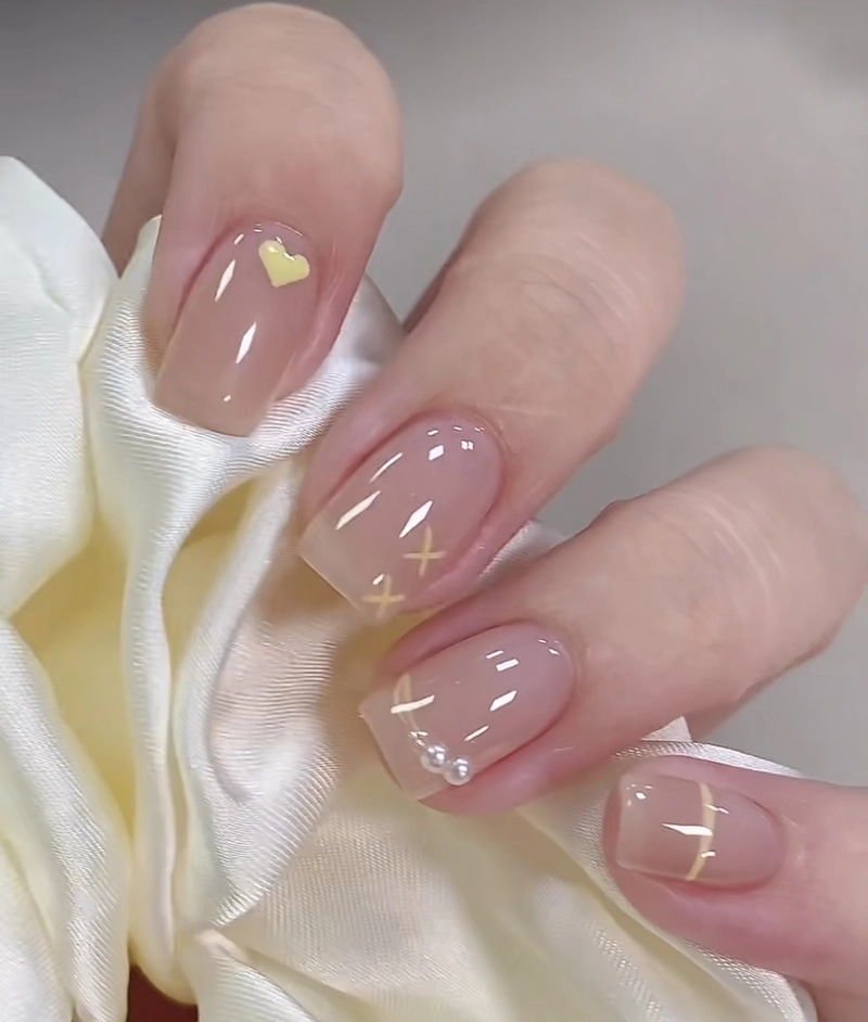 mẫu nail cho học sinh cấp 2 cute