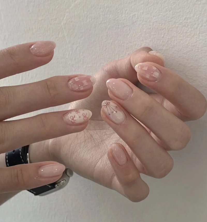 mẫu nail cho học sinh cấp 3