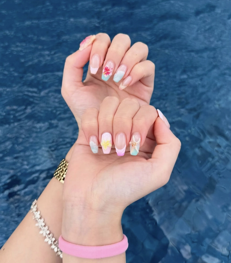 mẫu nail cho mùa hè