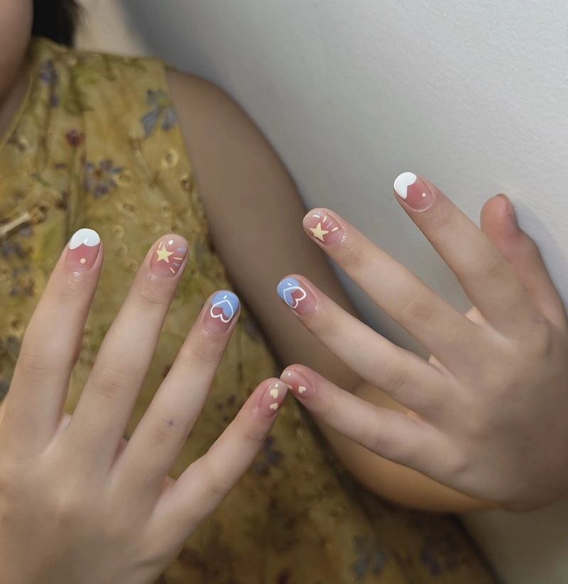 mẫu nail cho trẻ em