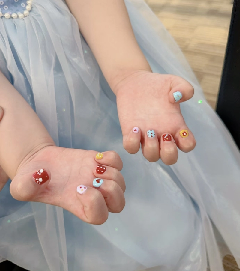 mẫu nail cute cho bé