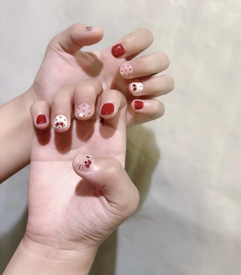 mẫu nail đáng yêu cho bé