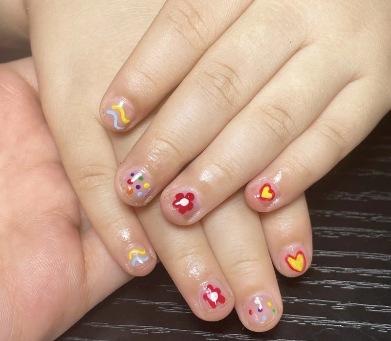 mẫu nail đẹp cho bé