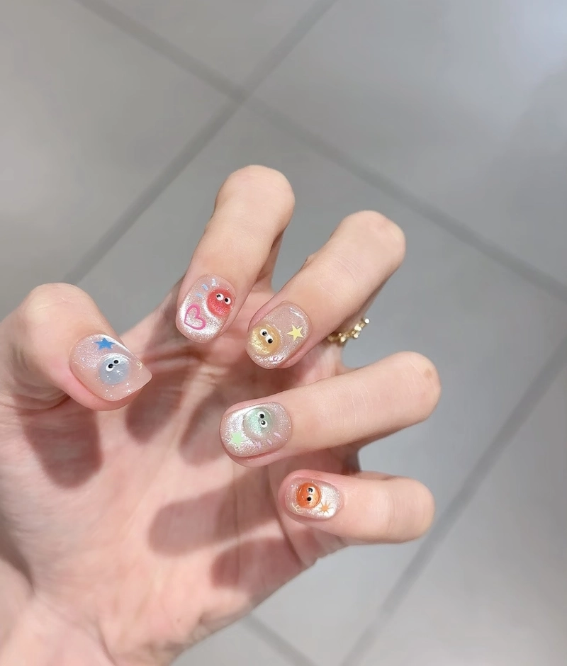mẫu nail đẹp dễ thương