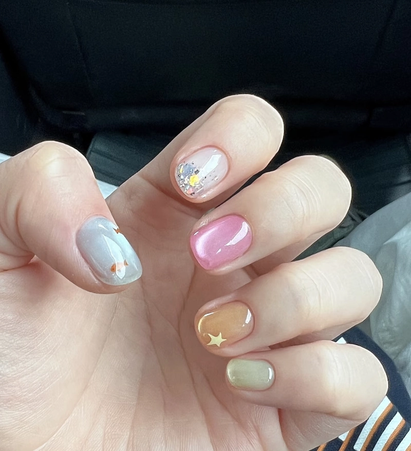 mẫu nail đơn giản cho mùa hè