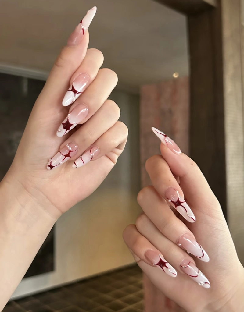 mẫu nail móng dài nhọn