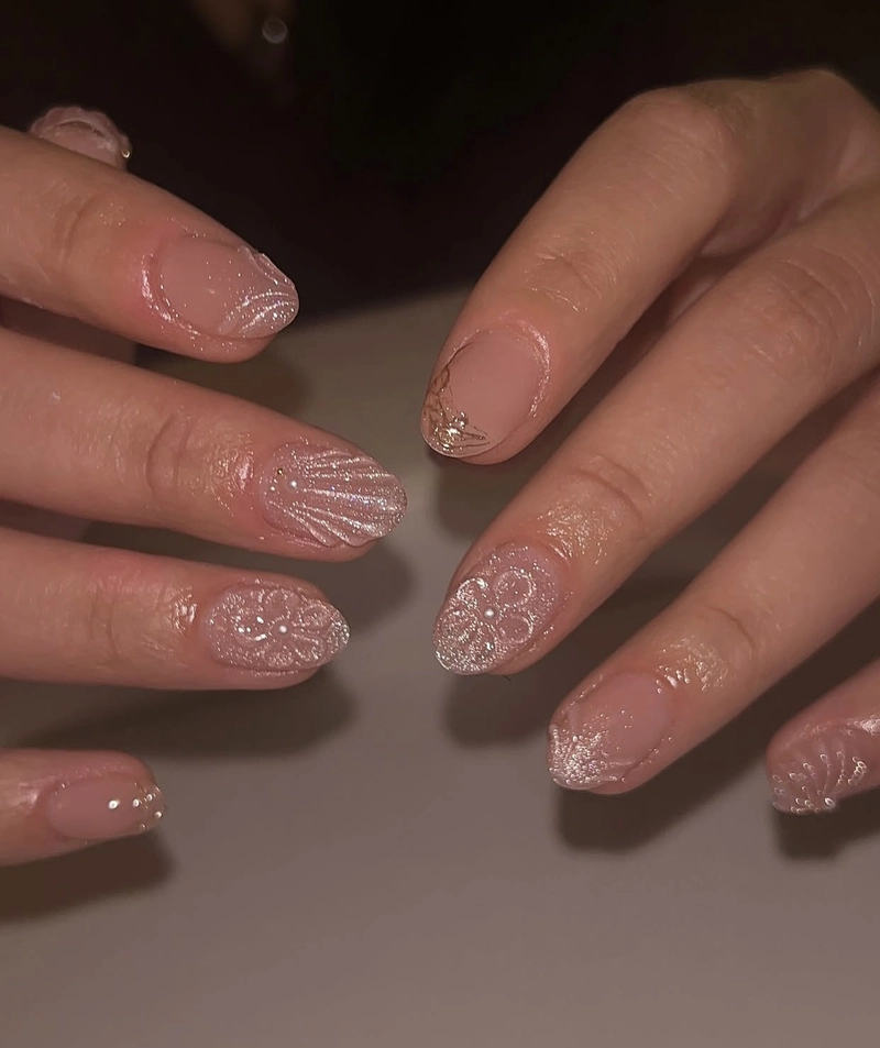 mẫu nail móng ngắn xinh nhất