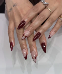 mẫu nail móng nhọn tròn đẹp