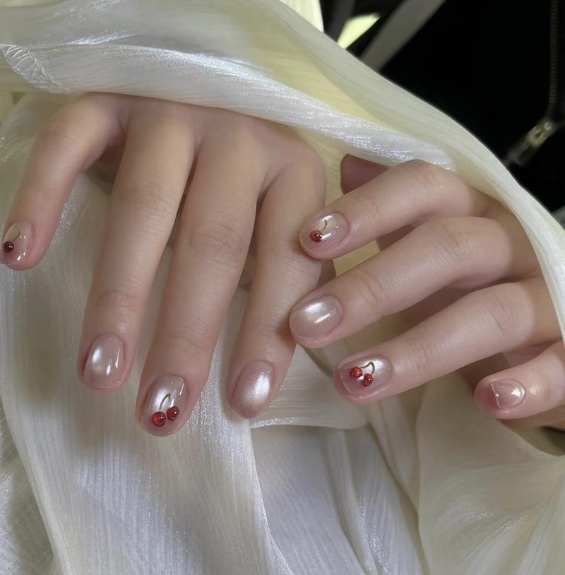 mẫu nail ngắn dễ thương
