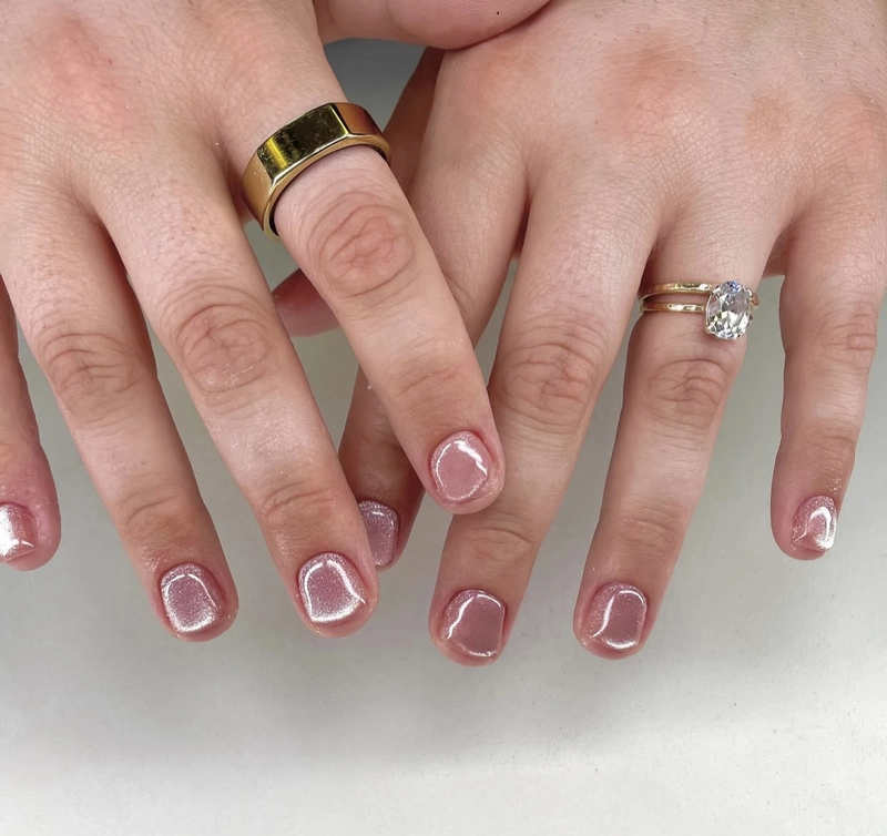 mẫu nail ngắn xinh đơn giản