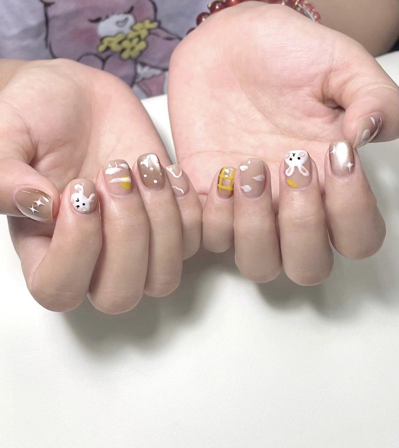 mẫu nail tết trung thu