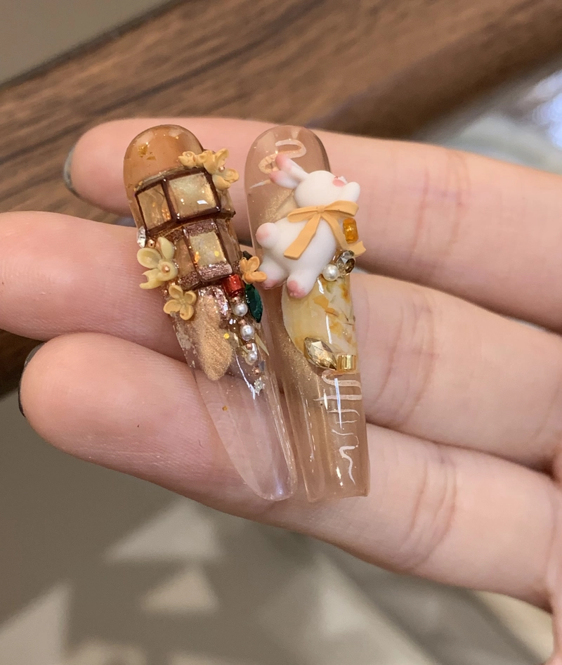 mẫu nail trung thu cực chất