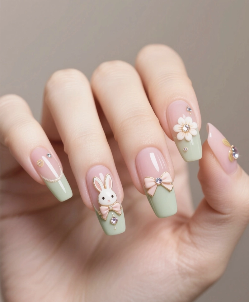 mẫu nail trung thu cực đẹp