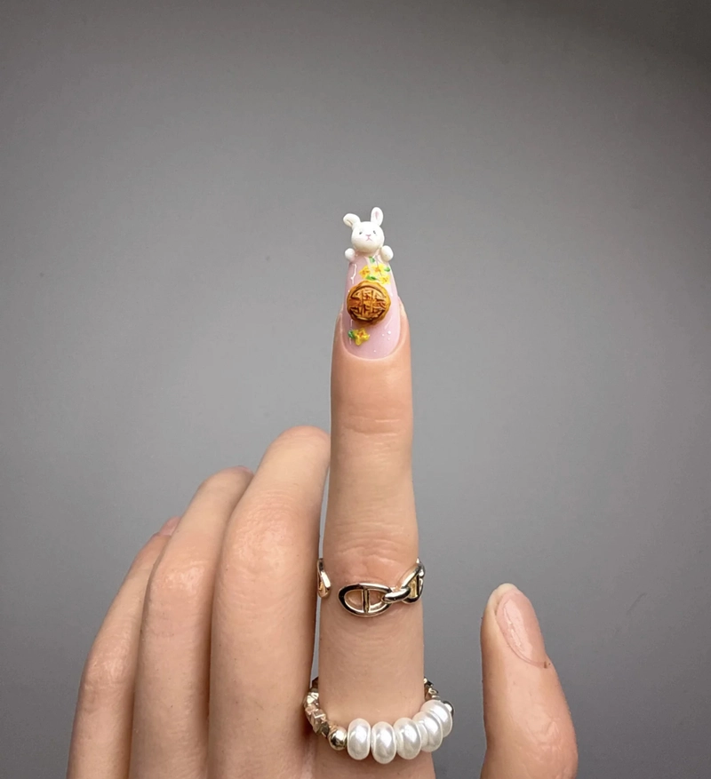 mẫu nail trung thu độc đáo
