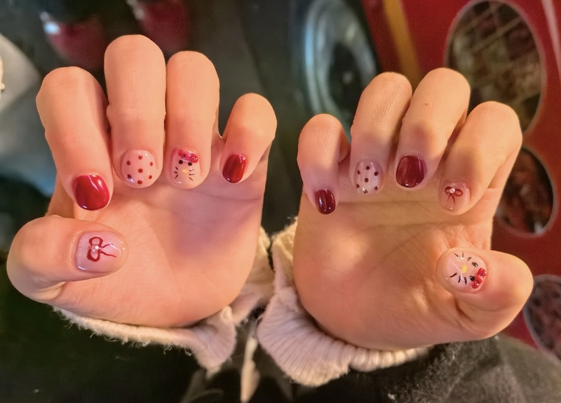 mẫu nail xinh cho bé gái cute