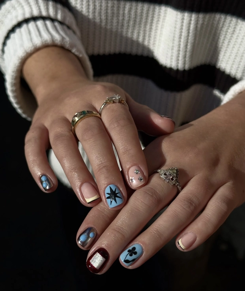 mẫu nail xinh cho móng tay ngắn đẹp