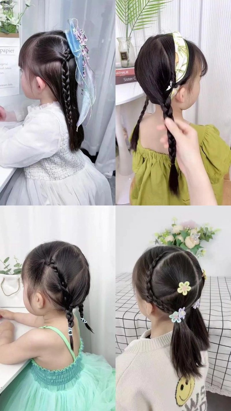 mẫu tóc cho bé gái 10 tuổi