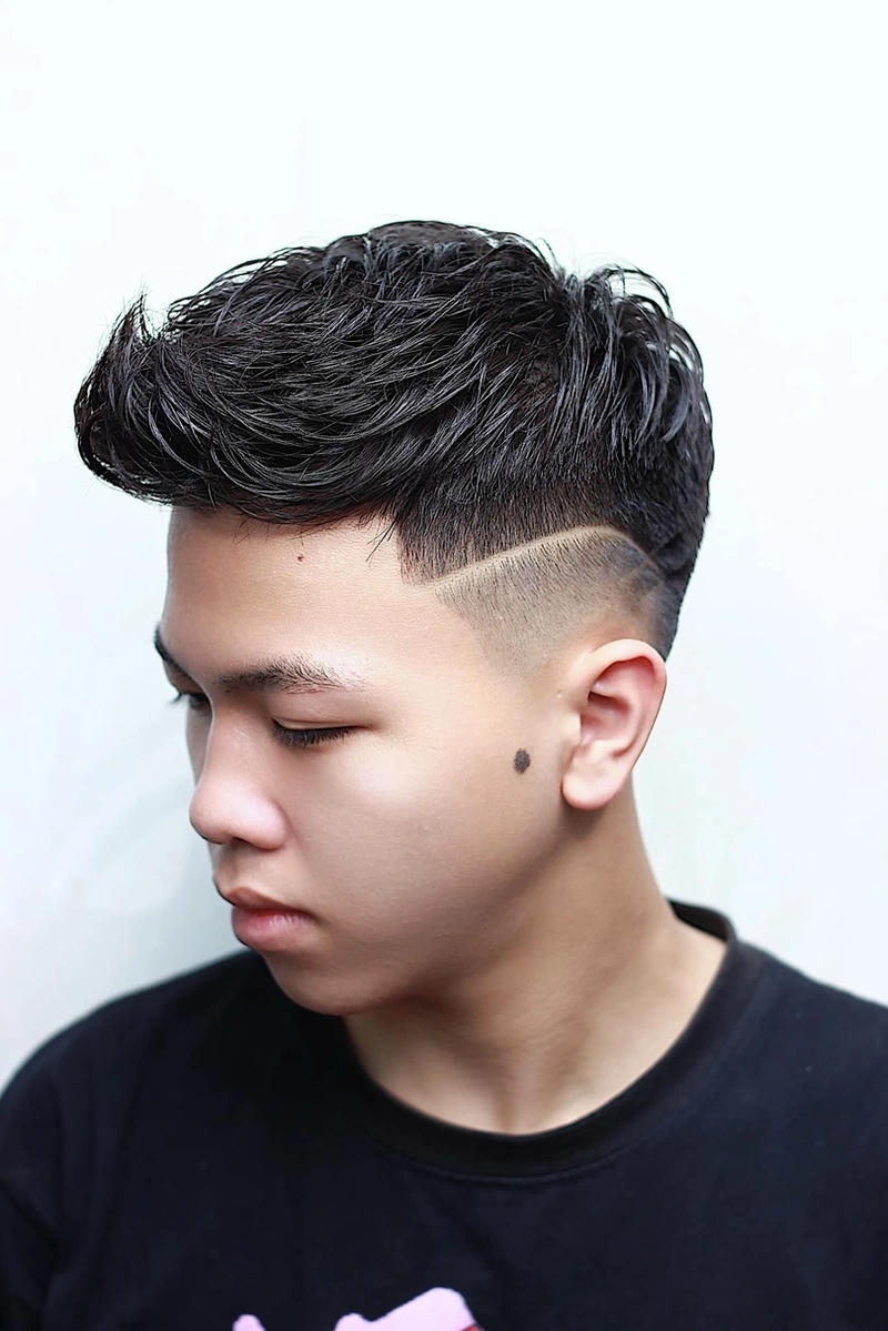 mẫu tóc short quiff