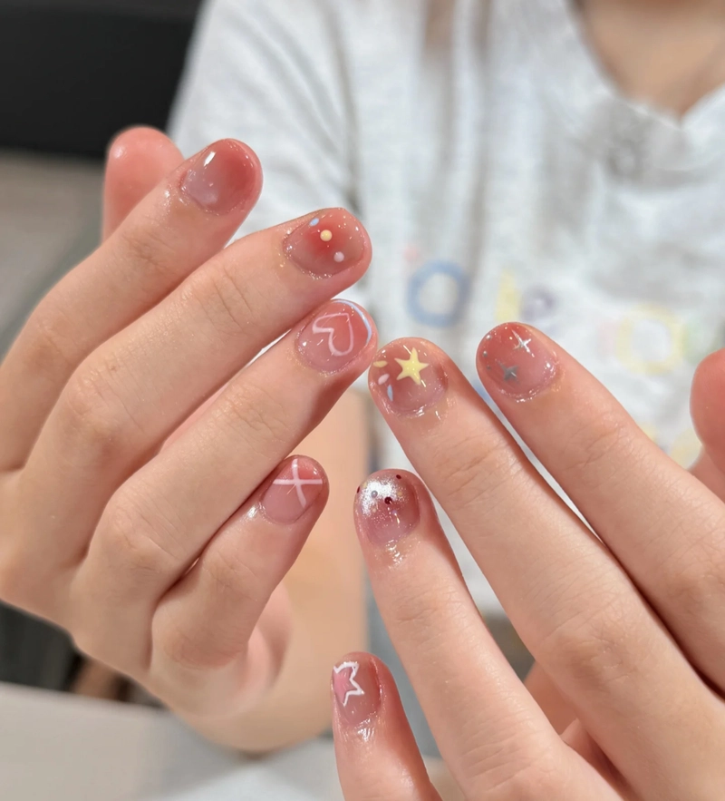 nail cho trẻ em hồng thạch