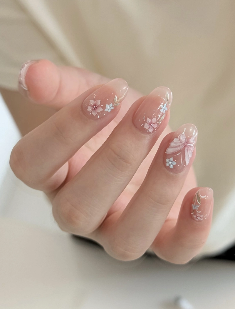 nail đẹp đơn giản cho học sinh