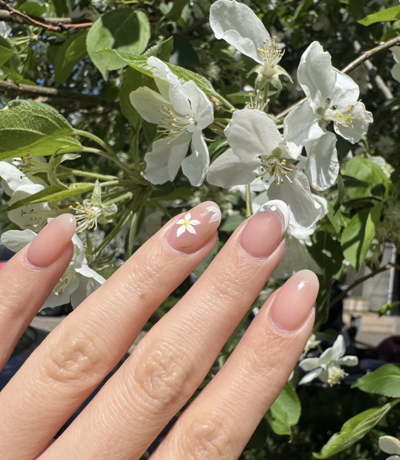 nail hoa đào tết