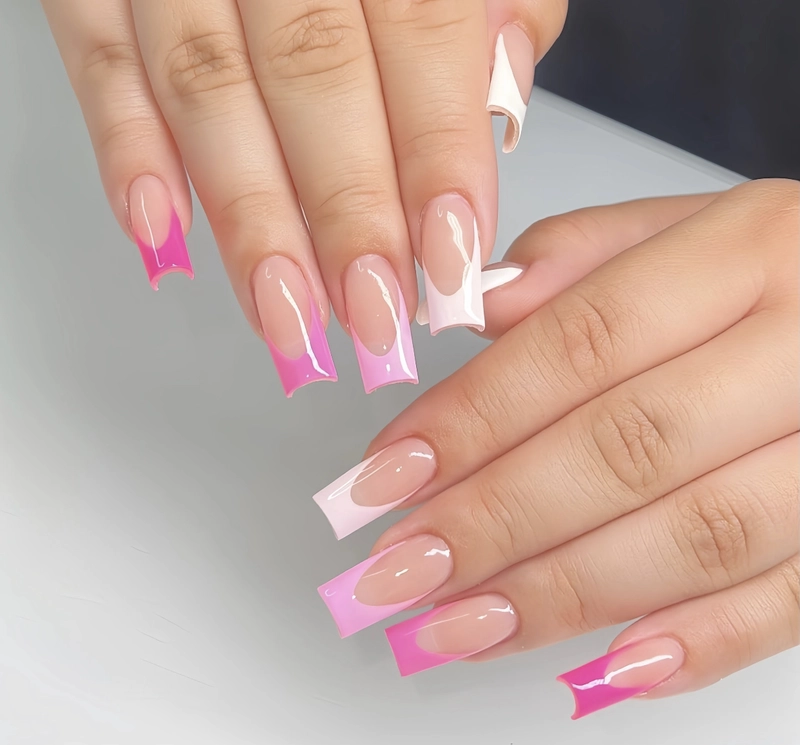 nail sơn đầu móng vuông