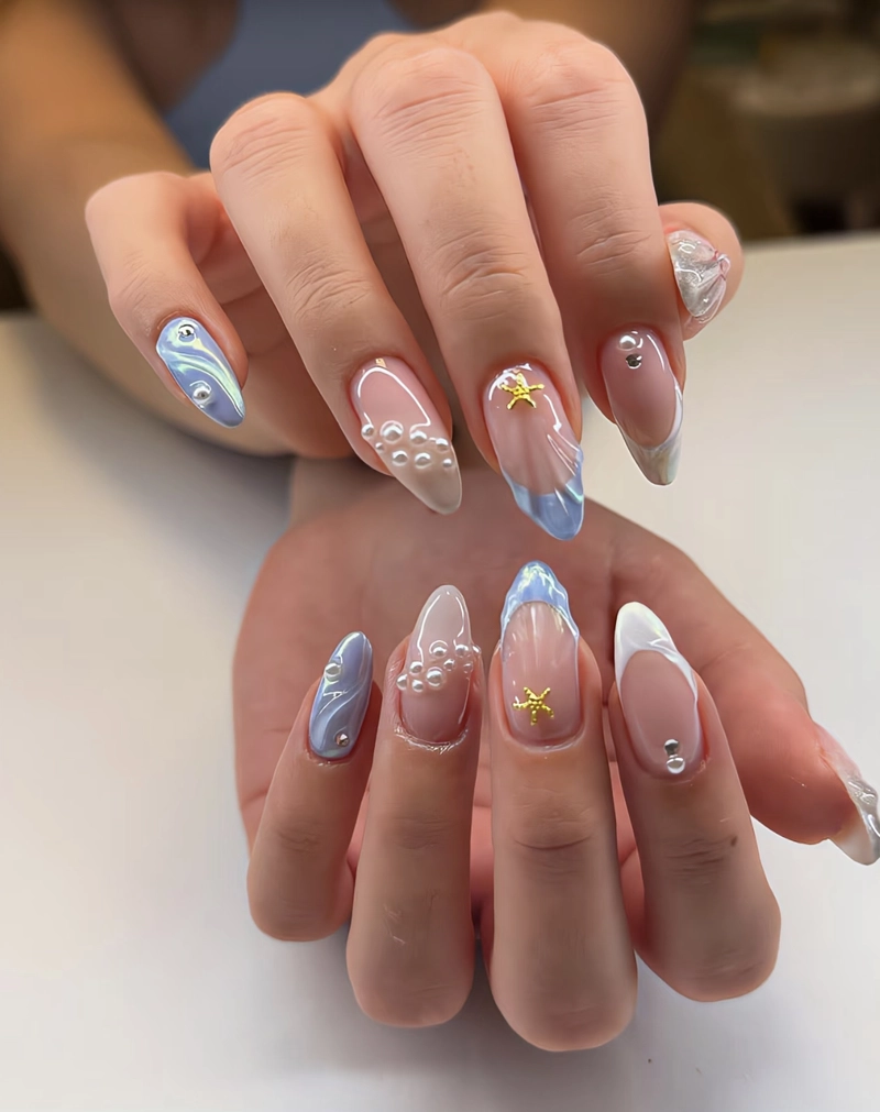 nail tay mùa hè