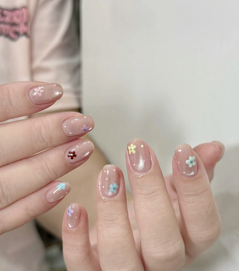 nail tết cho học sinh đẹp
