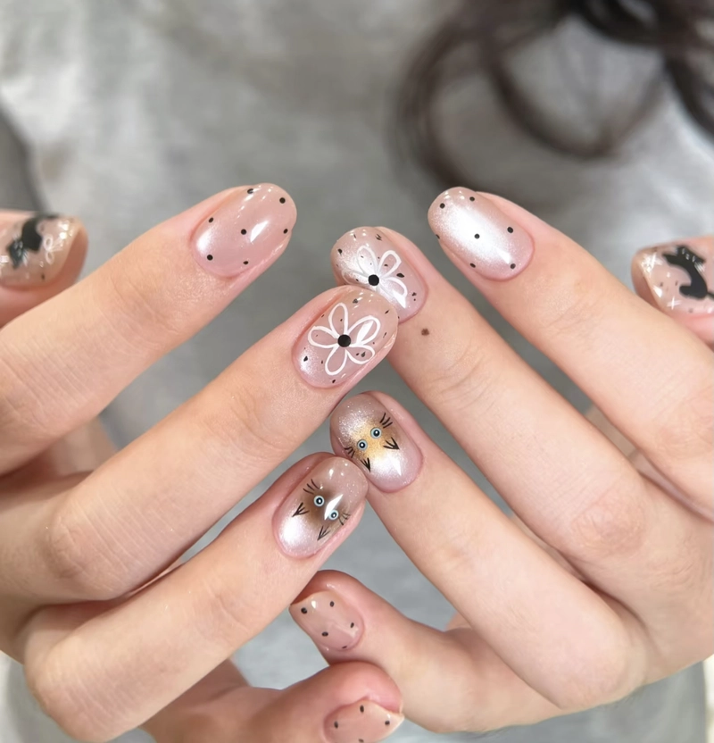 nail tết cho học sinh