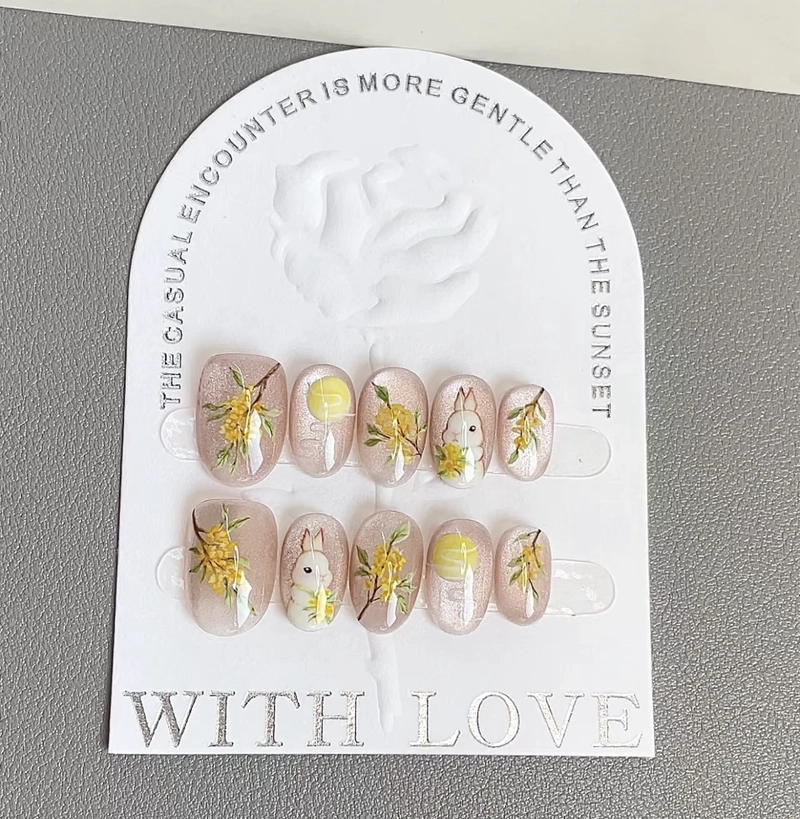 nail trung thu mắt mèo