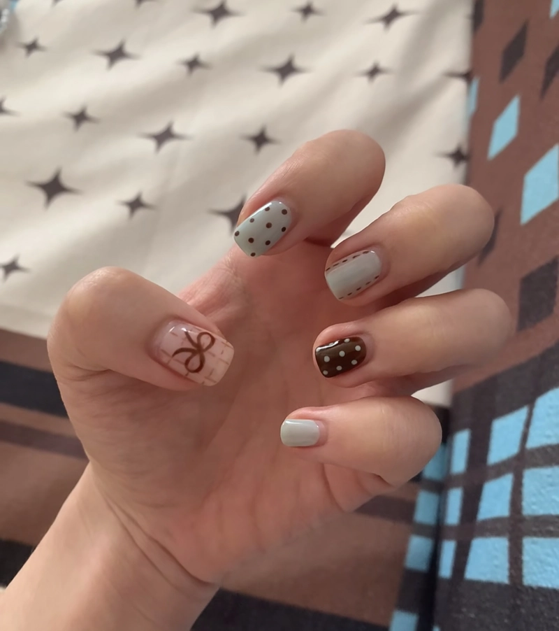nail xinh đơn giản cho học sinh cấp 3