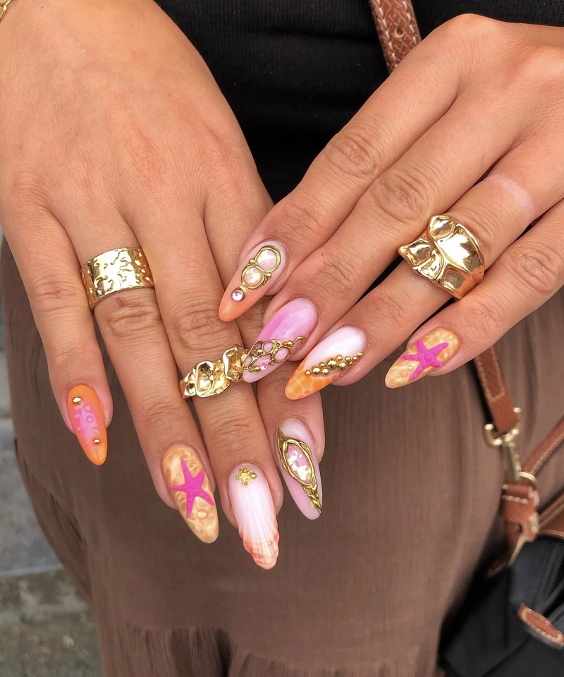 nails mùa hè đi chơi