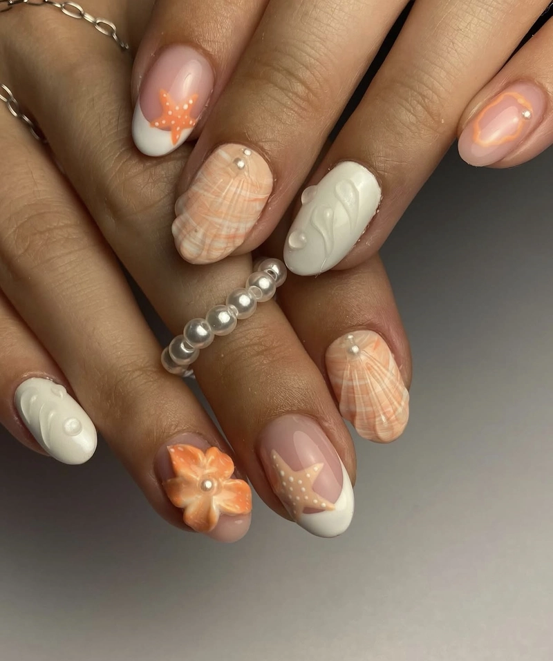 nails mùa hè đơn giản