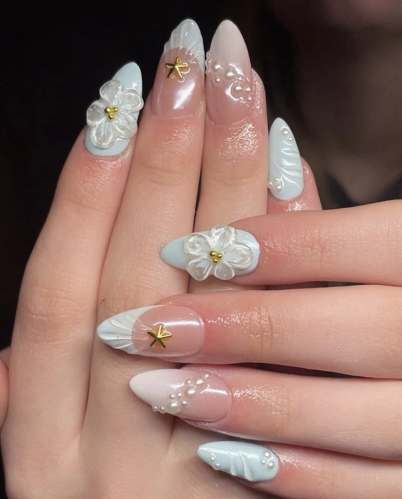nails mùa hè mát mẻ