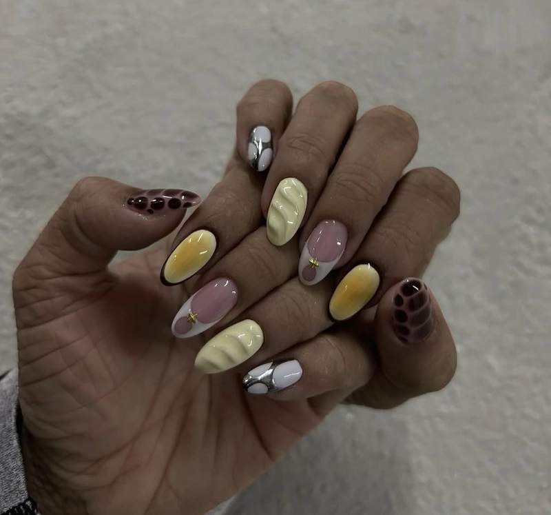 những mẫu nail cho da ngăm màu sắc