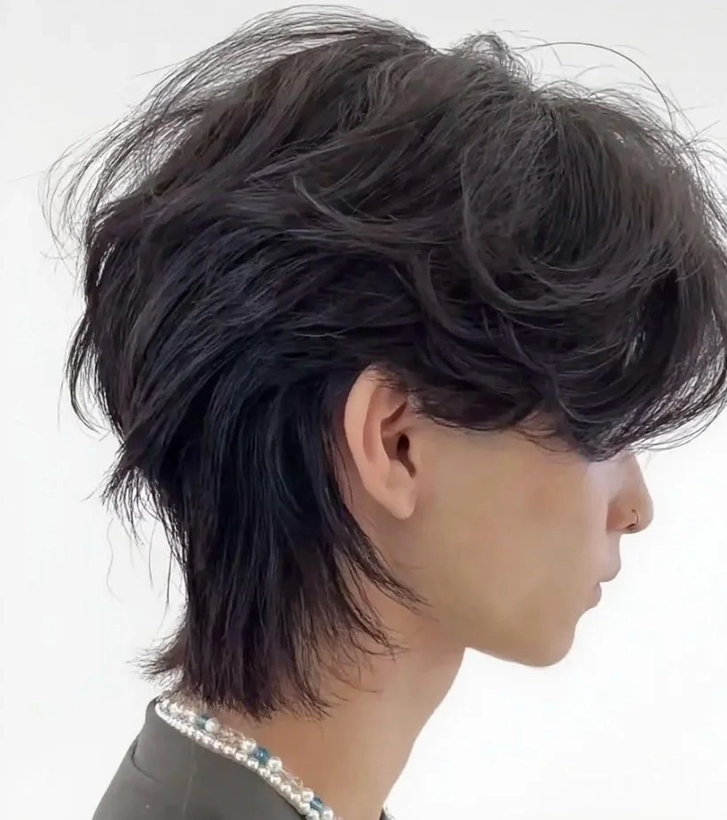 side part mullet Hàn Quốc