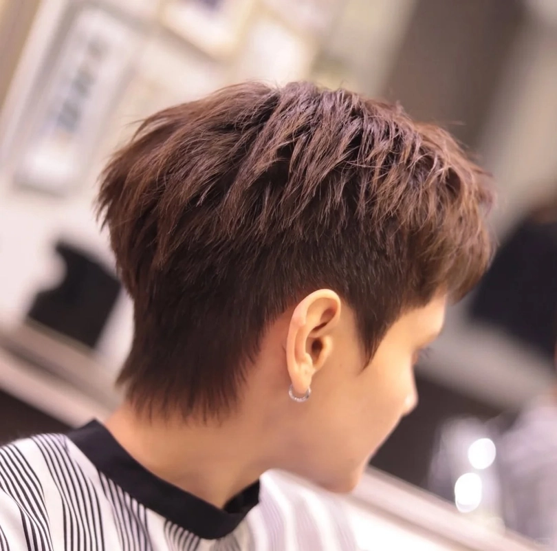 side part mullet nam ngắn