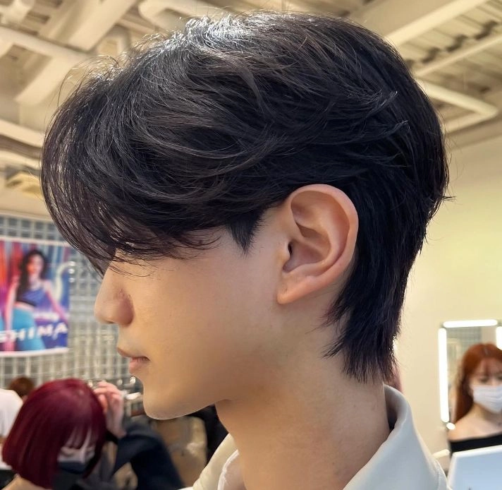 side part mullet ngắn