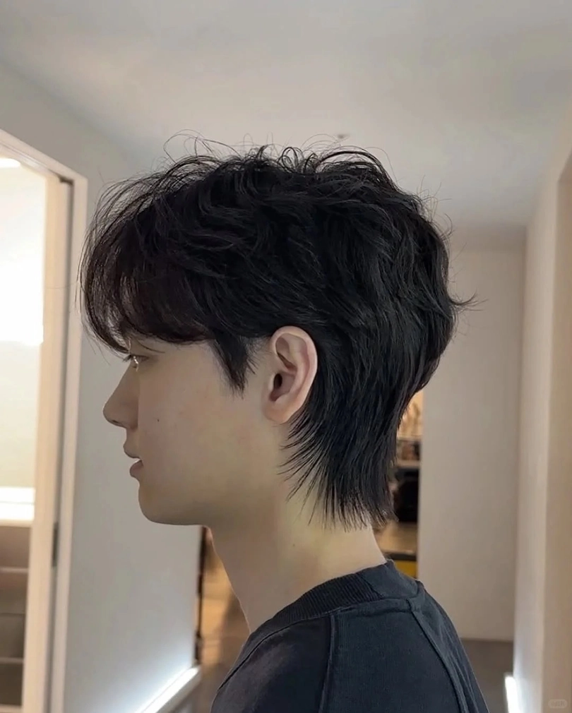 side part mullet tỉa gọn