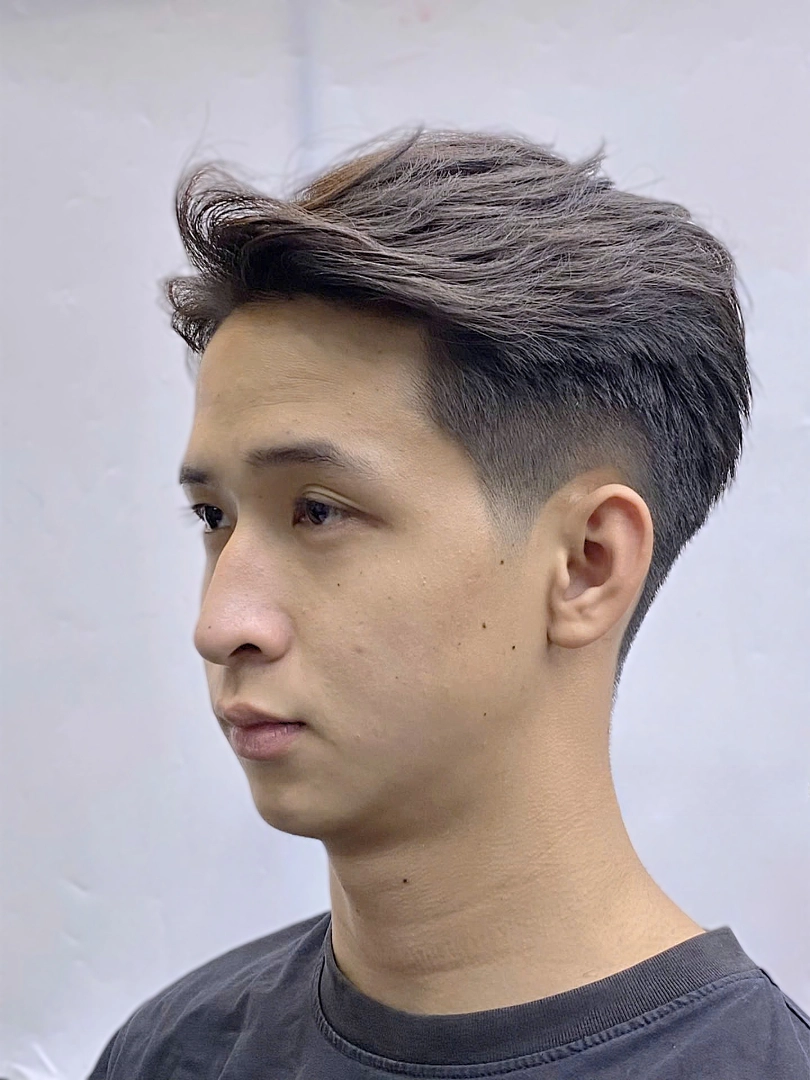side part vuốt ngược cho học sinh