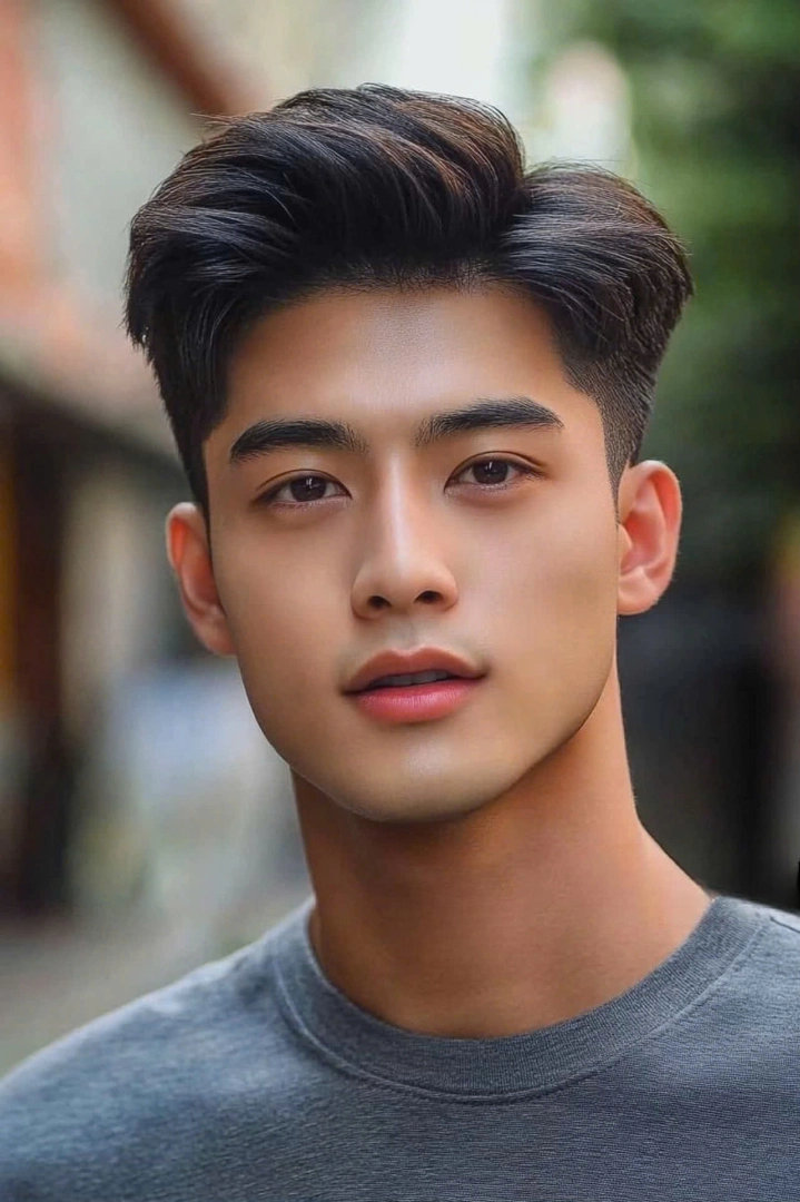 side part vuốt ngược hiện đại