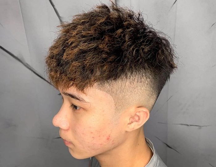 tóc con sâu fade đẹp