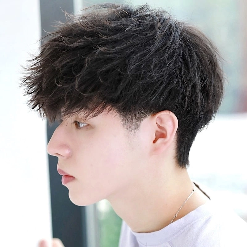 tóc con sâu fade thấp chân