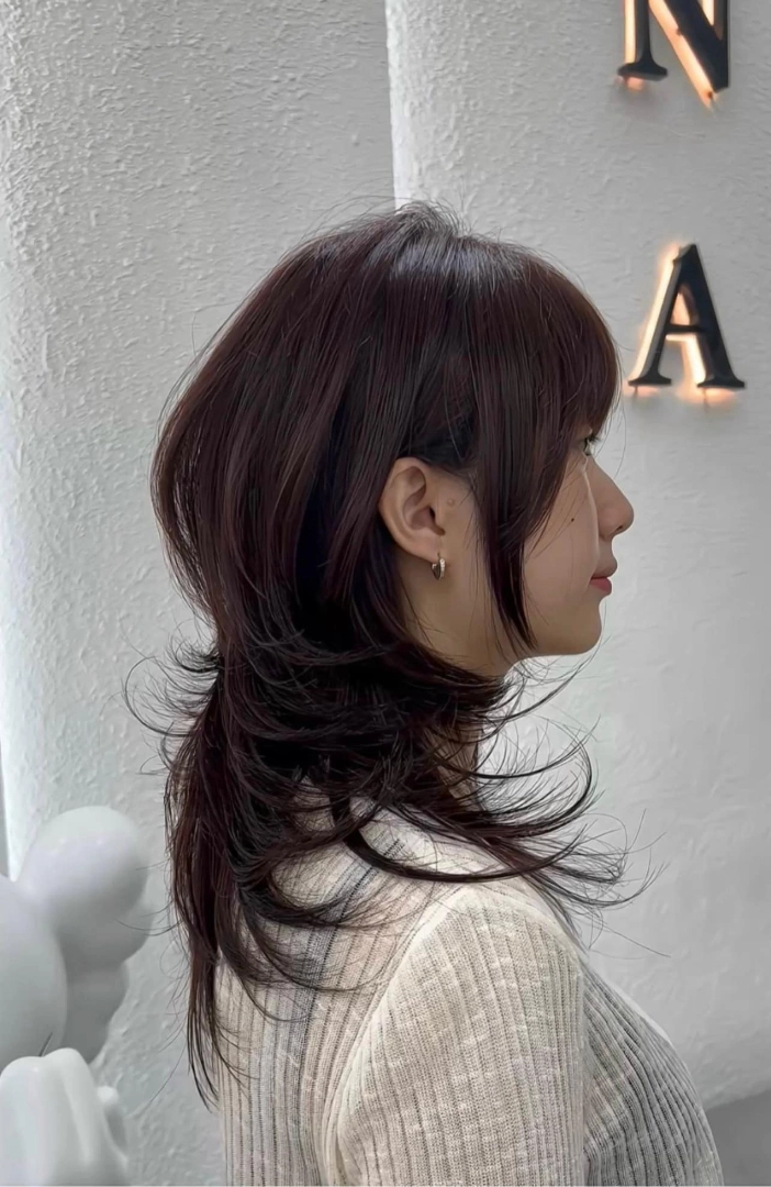 tóc mullet nữ dài