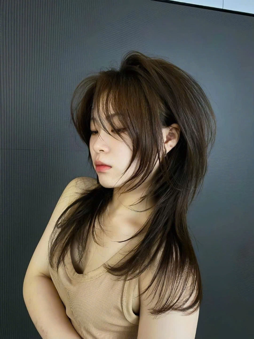 tóc mullet nữ đuôi sói