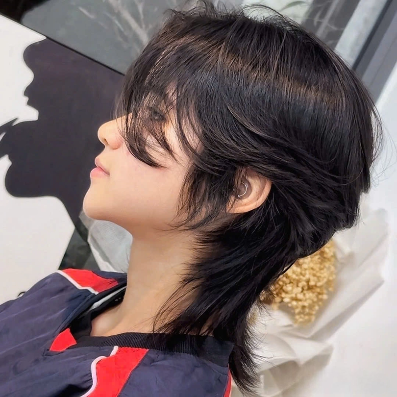 tóc mullet nữ ngang vai cho tomboy
