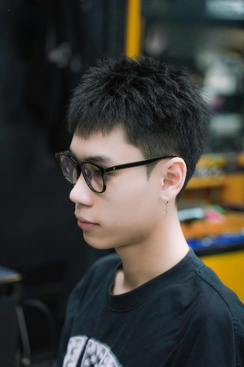 tóc nam layer ngắn