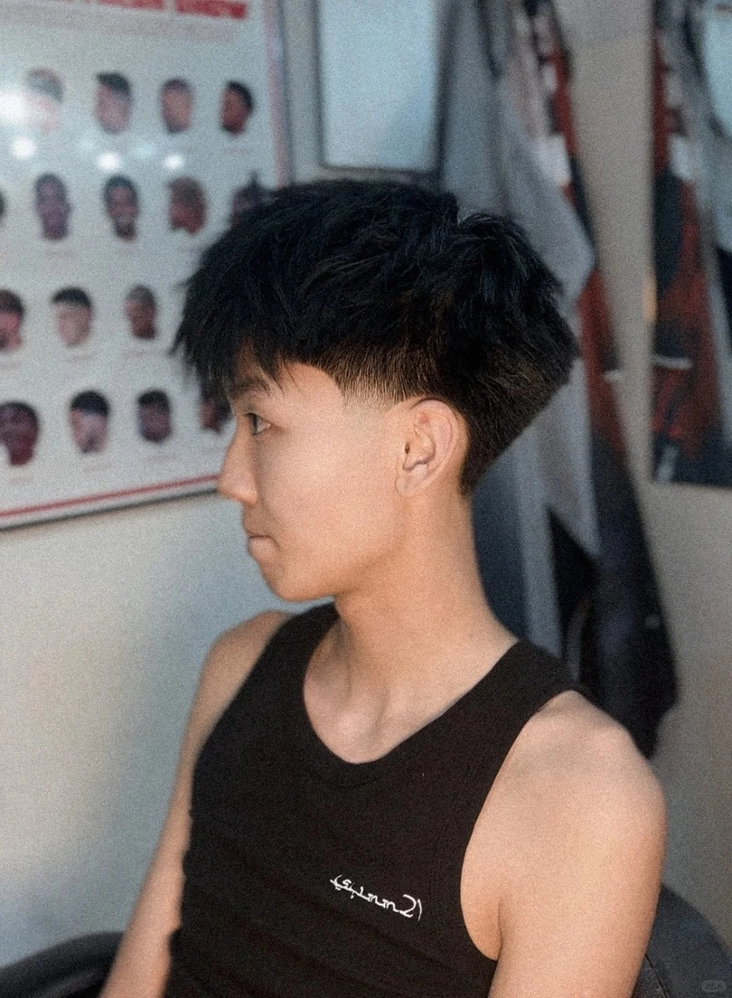 tóc nam layer taper fade