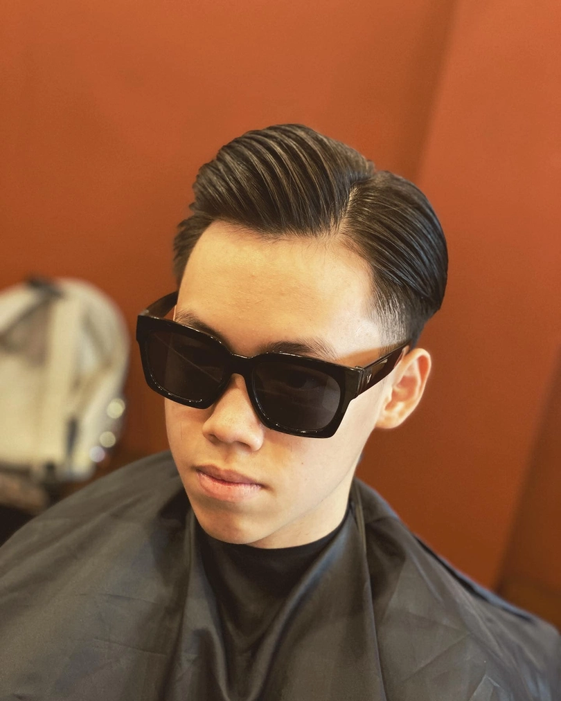 tóc nam side part ngắn